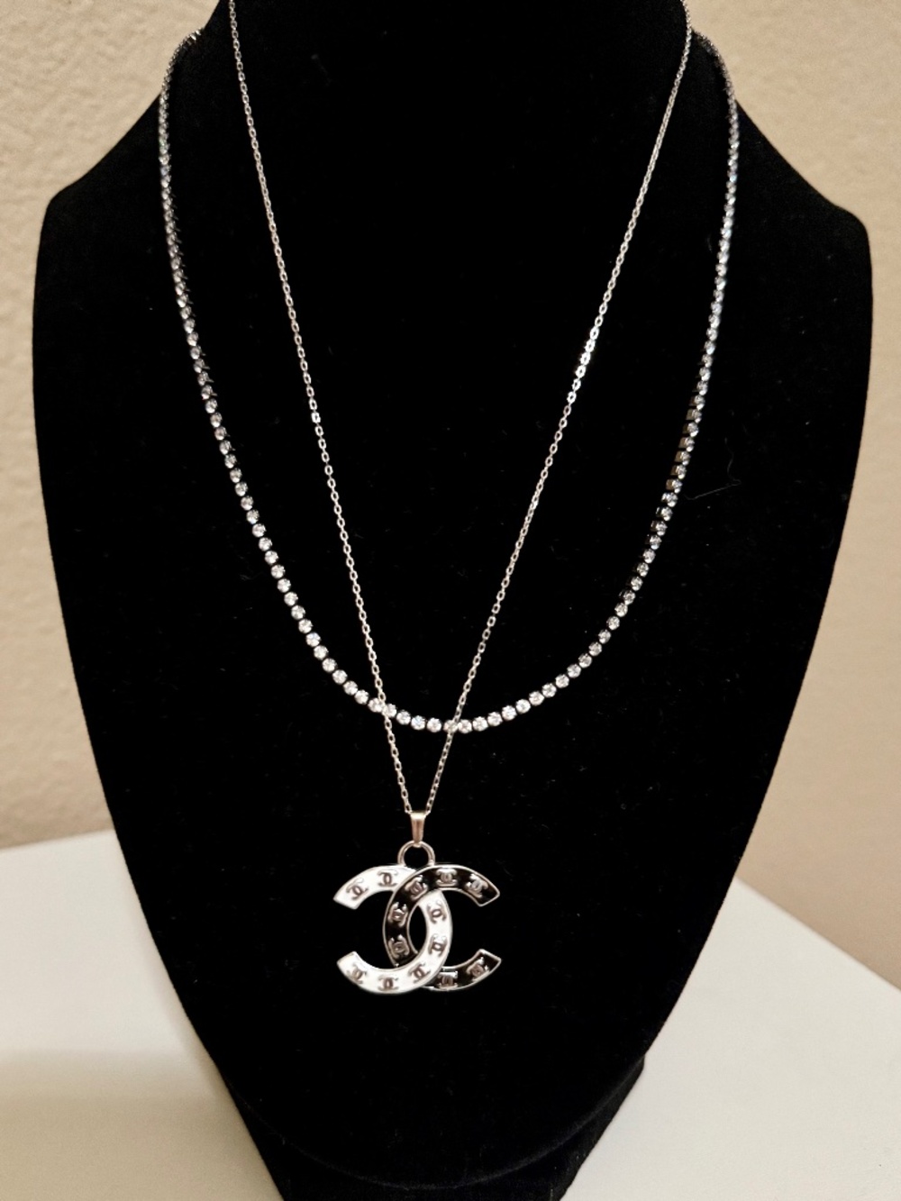 Chanel and Sterling Silver Necklace 18"